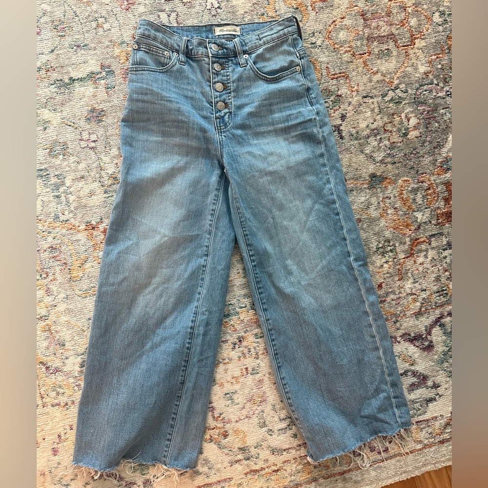 Madewell high waisted wide leg jeans